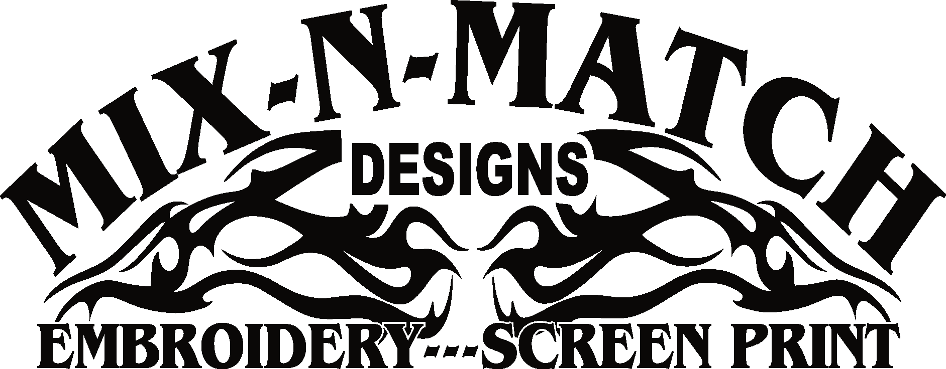 Mix N Match Designs Black Logo Vector Logo
